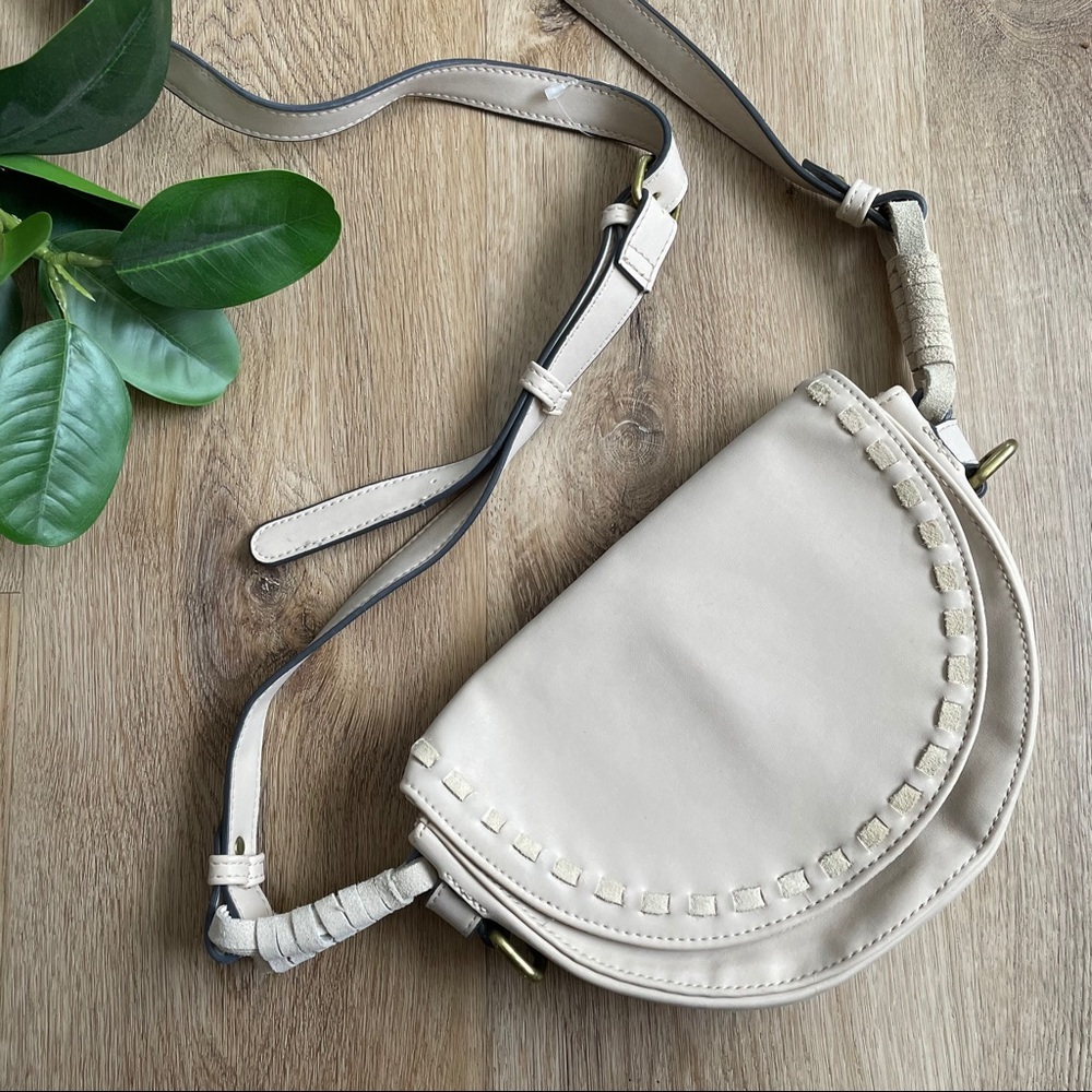 MERONA | ivory/beige crossbody satchel purse